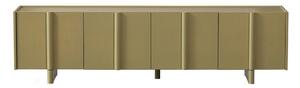 Kaki zelena TV komoda od masivnog bora 200x53x46 cm Basu – WOOOD