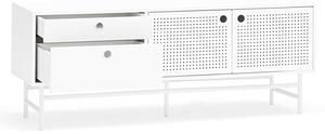 Bijeli TV stol 140x52 cm Punto - Teulat