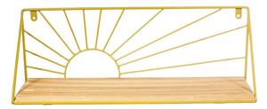 Zidna polica u zlatnoj boji Sass & Belle Sunset, širina 43 cm