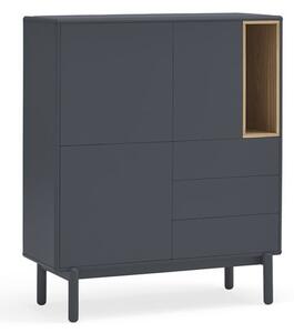 Tamno siva visoka komoda 100x120 cm Corvo - Teulat