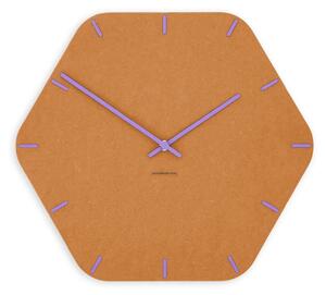 Zidni sat Luxhora Pura Hex Orange 11 boja kazaljki