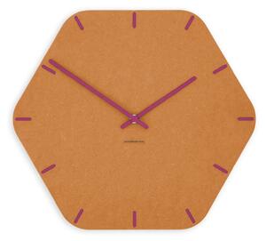 Zidni sat Luxhora Pura Hex Orange 11 boja kazaljki