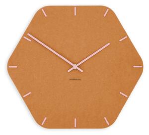 Zidni sat Luxhora Pura Hex Orange 11 boja kazaljki