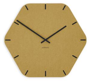 Zidni sat Luxhora Pura Hex Yellow 11 kazaljki