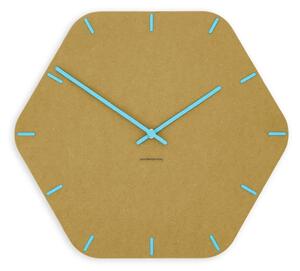 Zidni sat Luxhora Pura Hex Yellow 11 kazaljki