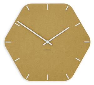 Zidni sat Luxhora Pura Hex Yellow 11 kazaljki
