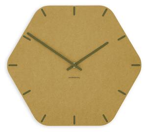 Zidni sat Luxhora Pura Hex Yellow 11 kazaljki
