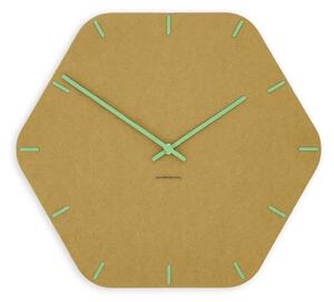 Zidni sat Luxhora Pura Hex Yellow 11 kazaljki