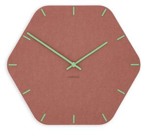 Zidni sat Luxhora Pura Hex Red 11 boja kazaljki