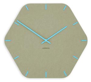 Zidni sat Luxhora Pura Hex Khaki 11 boja kazaljki