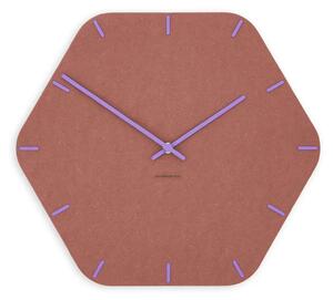 Zidni sat Luxhora Pura Hex Red 11 boja kazaljki