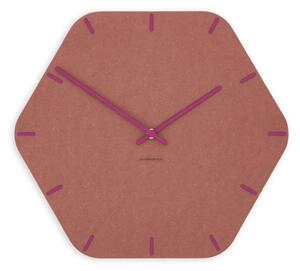 Zidni sat Luxhora Pura Hex Red 11 boja kazaljki