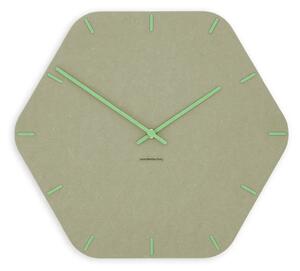Zidni sat Luxhora Pura Hex Khaki 11 boja kazaljki