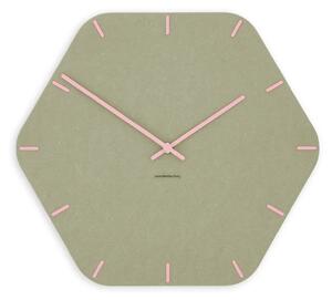 Zidni sat Luxhora Pura Hex Khaki 11 boja kazaljki