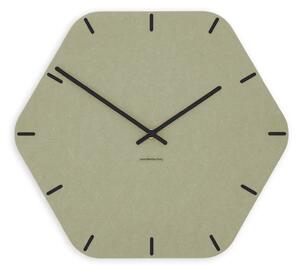 Zidni sat Luxhora Pura Hex Khaki 11 boja kazaljki