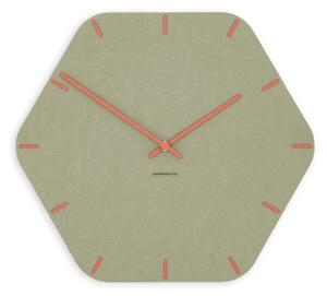 Zidni sat Luxhora Pura Hex Khaki 11 boja kazaljki