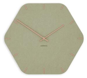 Zidni sat Luxhora Pura Hex Khaki 11 boja kazaljki