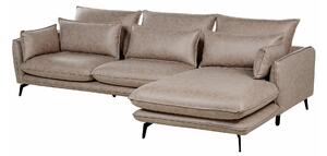 Kutna garnitura Berwyn 1308, Svijetlo smeđa, 88x280x160cm, Eukaliptus