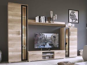 Dnevni boravak Bristol 102, Crna, Country hrast, 182x256x40cm