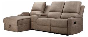 Podesiva kutna ganitura Denton 1368, Taupe, 102x240x155cm
