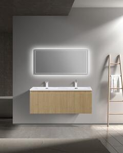 Idealaqua Liner 120 cm ormarić s umivaonikom, drvo, rebrasti
