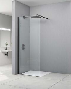 Idealaqua walk-in Black DNR, 110 cm, crna\prozirno