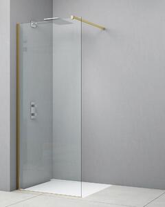 Idealaqua walk-in Brushed DNR, 80 cm, brushed gold\prozirno