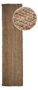 Smeđa podloga od jute Flair Rugs Jute, 60 x 230 cm