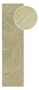 Zeleni vuneni tepih 60x230 cm Lino Leaf - Flair Rugs