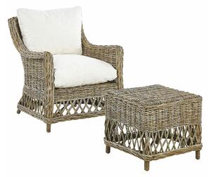 Vrtni namještaj Berwyn 2448, Beige, Hrast, Bijela