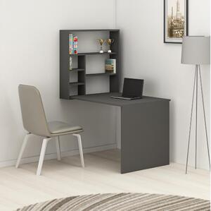 Radni stol SEDIR 154,2x90 cm s policom, antracit