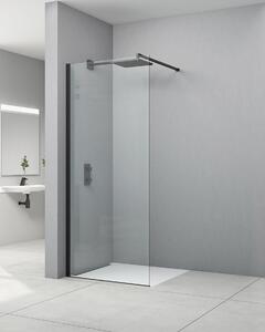 Idealaqua walk-in Black DNR, 80 cm, crna\prozirno