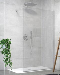 Aquaestil walk-in Zenith Wall, 110 cm, krom/prozirno