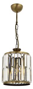 Luster s lancem CRYSTALLINE 1xE27/6W/230V brončani