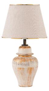 Stolna lampa RAMZES 1xE27/40W/230V kremasta/zlatna