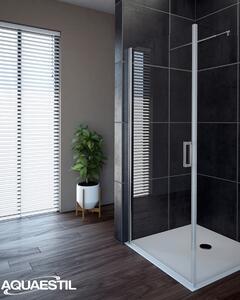 Aquaestil tuš stranica za kabinu Oasis D+W, 90 cm, krom/prozirno