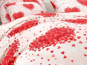 Pamučna posteljina VALENTINE bijela Dimenzije posteljine: 70 x 90 cm | 140 x 200 cm