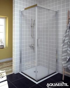 Aquaestil tuš stranica za kabinu Savana D+W, 90 cm, krom/prozirno