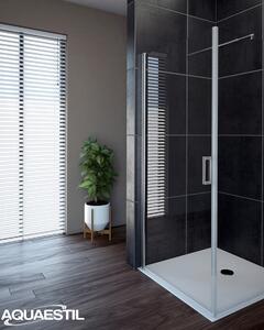 Aquaestil tuš stranica za kabinu Oasis D+W, 80 cm, krom/prozirno