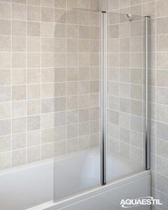 Aquaestil tuš stranica za kadu Beta II, preklopna, krom/prozirno