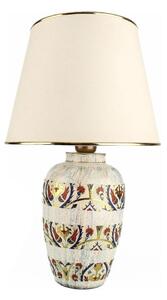 Stolna lampa RAMZES 1xE27/40W/230V boje kremastog/zlatnog