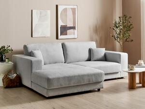 Kutna garnitura Berwyn 2486, Svijetlo siva, 86x250x190cm, Eukaliptus
