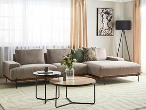 Kutna garnitura Berwyn 2525, Svijetlo smeđa, 79x316x146cm