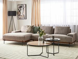 Kutna garnitura Berwyn 2525, Svijetlo smeđa, 79x316x146cm