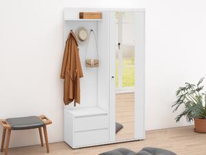 Set za hodnik Denton 1446, Bijela, 188x110x38cm
