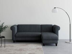 Kutna garnitura Tulsa 677, Antracit, 83x241x154cm