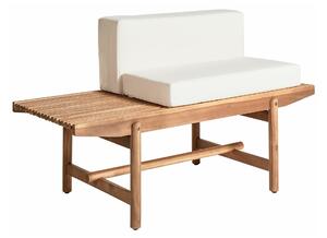 Vrtna klupa Sorsono 100, Svijetlo drvo, Beige, 84x135x65cm, Bagrem