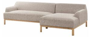 Kutna garnitura Berwyn 2229, Svijetlo smeđa, 74x251x132cm, Kaučuk, Eukaliptus
