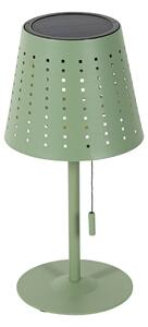 Vanjska stolna svjetiljka zelena s LED 3-stupanjskom prigušivanjem na solarnu energiju - Ferre