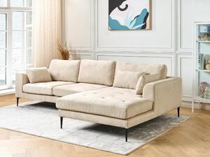 Kutna garnitura Berwyn 2319, Krem, 80x275x158cm, Eukaliptus